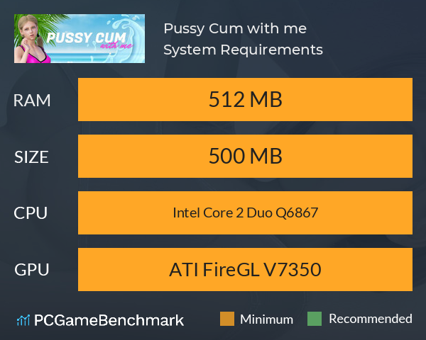 Pussy Cum with me System Requirements PC Graph - Can I Run Pussy Cum with me