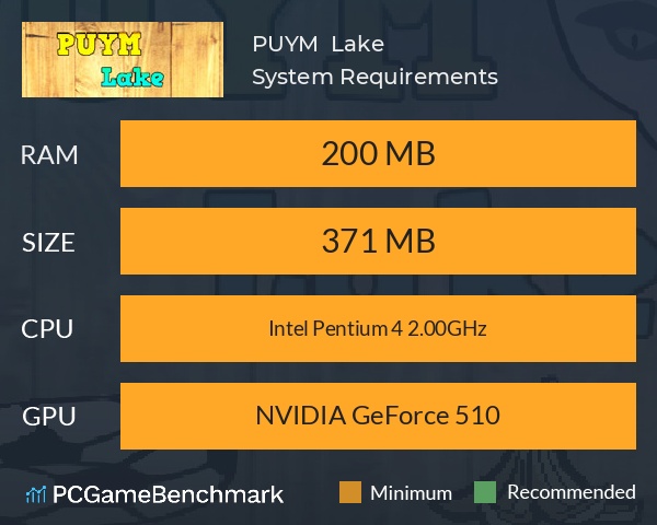 PUYM : Lake System Requirements PC Graph - Can I Run PUYM : Lake