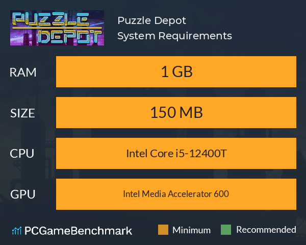 Puzzle Depot System Requirements PC Graph - Can I Run Puzzle Depot