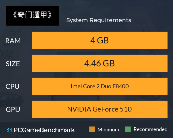 《奇门遁甲》 System Requirements PC Graph - Can I Run 《奇门遁甲》