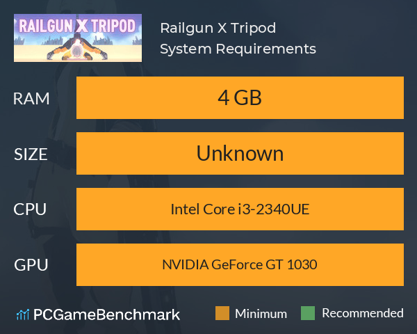 Railgun X Tripod System Requirements PC Graph - Can I Run Railgun X Tripod