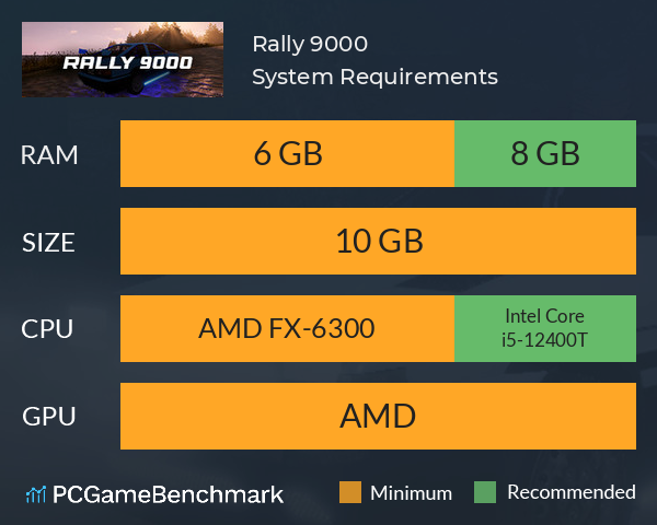 Rally 9000 System Requirements PC Graph - Can I Run Rally 9000