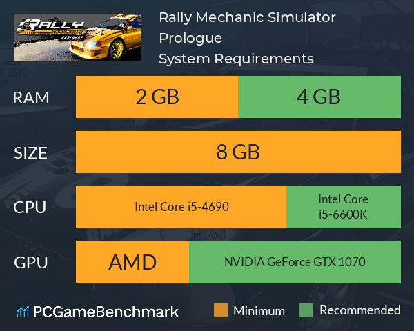 Rally Mechanic Simulator Prologue System Requirements PC Graph - Can I Run Rally Mechanic Simulator Prologue