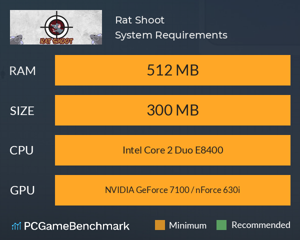 Rat Shoot System Requirements PC Graph - Can I Run Rat Shoot