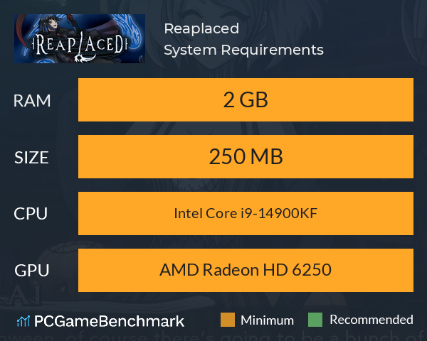 Reaplaced System Requirements PC Graph - Can I Run Reaplaced