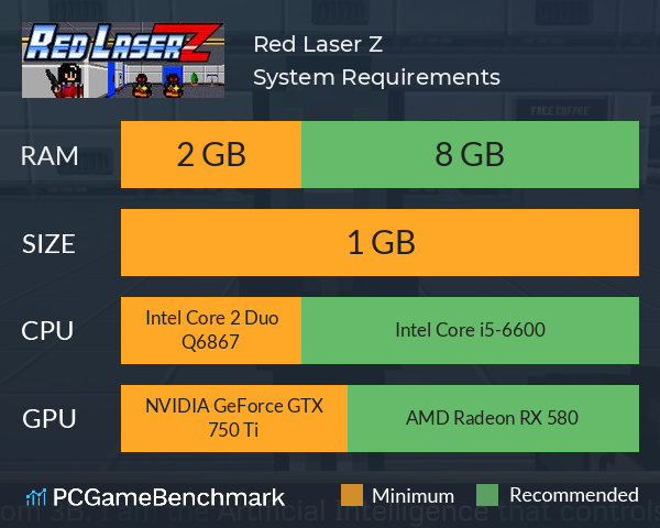 Red Laser Z System Requirements PC Graph - Can I Run Red Laser Z