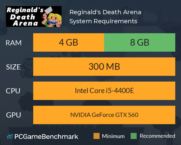 Reginald's Death Arena System Requirements PC Graph - Can I Run Reginald's Death Arena