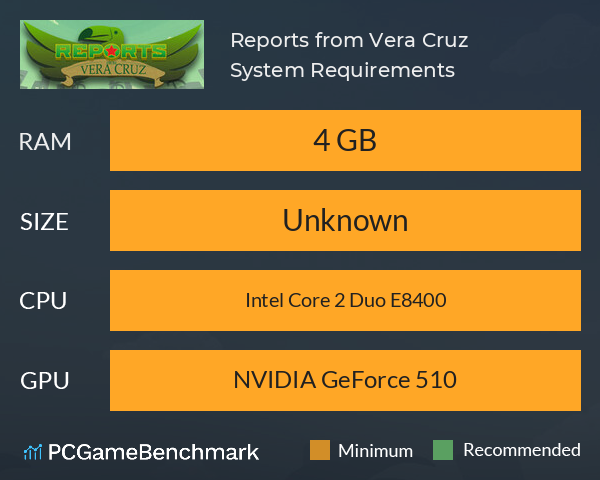 Reports from Vera Cruz System Requirements PC Graph - Can I Run Reports from Vera Cruz