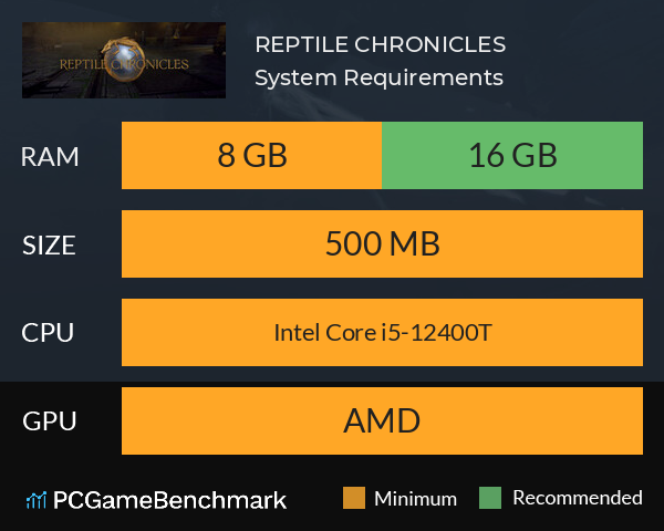 REPTILE CHRONICLES System Requirements PC Graph - Can I Run REPTILE CHRONICLES