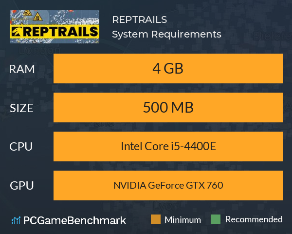 REPTRAILS System Requirements PC Graph - Can I Run REPTRAILS