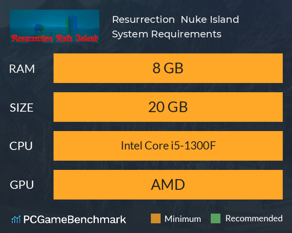 Resurrection : Nuke Island System Requirements PC Graph - Can I Run Resurrection : Nuke Island