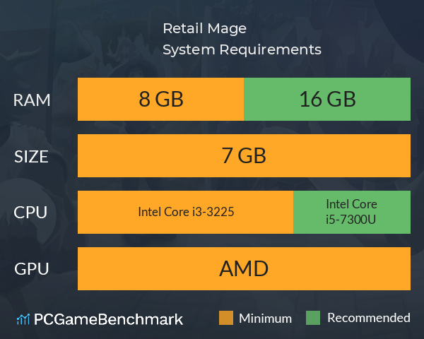 Retail Mage System Requirements PC Graph - Can I Run Retail Mage