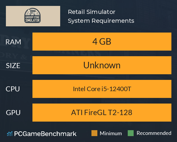 Retail Simulator System Requirements PC Graph - Can I Run Retail Simulator