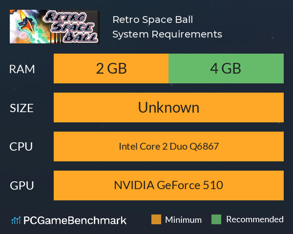 Retro Space Ball System Requirements PC Graph - Can I Run Retro Space Ball