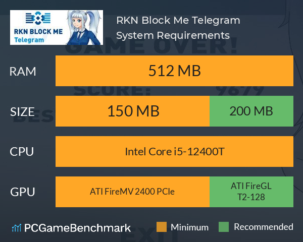 RKN Block Me: Telegram System Requirements PC Graph - Can I Run RKN Block Me: Telegram