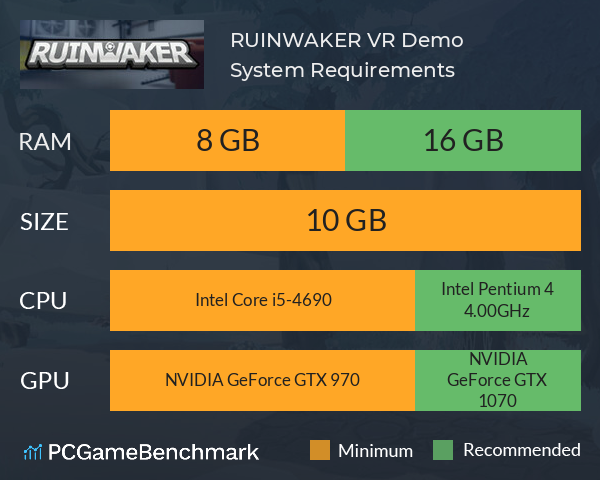 RUINWAKER VR Demo System Requirements PC Graph - Can I Run RUINWAKER VR Demo