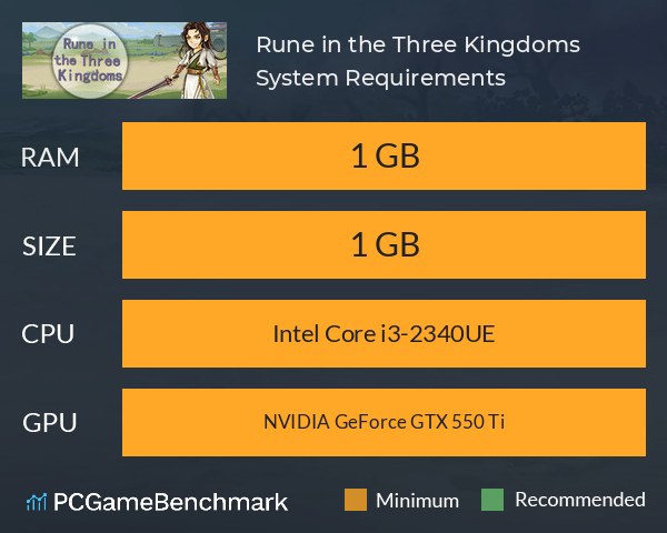 Rune in the Three Kingdoms System Requirements PC Graph - Can I Run Rune in the Three Kingdoms