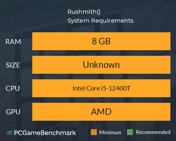 Rushmith(ラッシュミス) System Requirements PC Graph - Can I Run Rushmith(ラッシュミス)