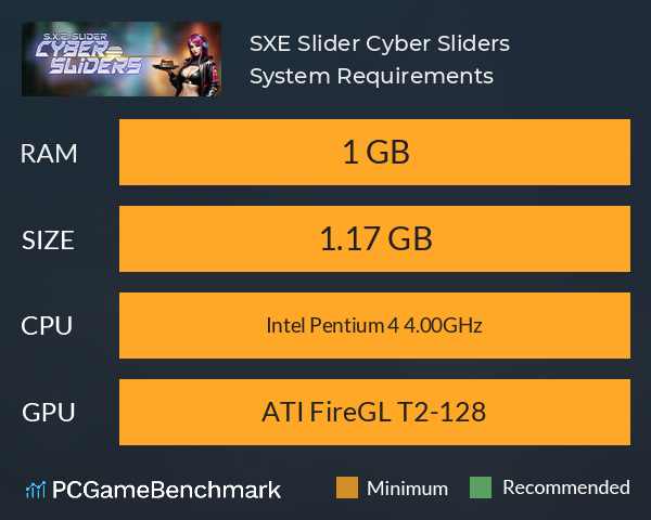 S.X.E. Slider: Cyber Sliders System Requirements PC Graph - Can I Run S.X.E. Slider: Cyber Sliders