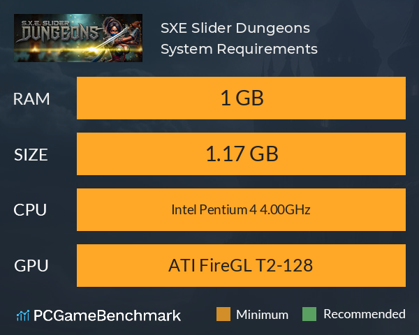 S.X.E. Slider: Dungeons System Requirements PC Graph - Can I Run S.X.E. Slider: Dungeons