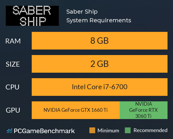 Saber Ship System Requirements PC Graph - Can I Run Saber Ship