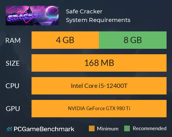 Safe Cracker System Requirements PC Graph - Can I Run Safe Cracker