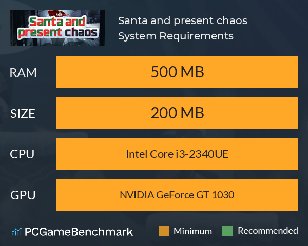 Santa and present chaos System Requirements PC Graph - Can I Run Santa and present chaos