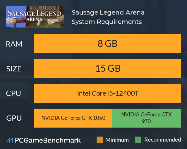 Sausage Legend Arena System Requirements PC Graph - Can I Run Sausage Legend Arena