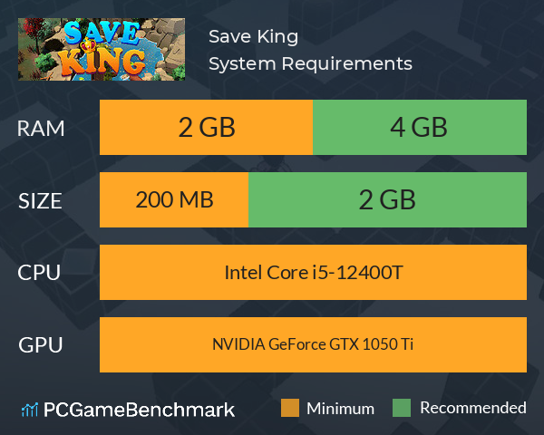 Save King System Requirements PC Graph - Can I Run Save King