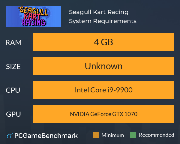 Seagull Kart Racing System Requirements PC Graph - Can I Run Seagull Kart Racing