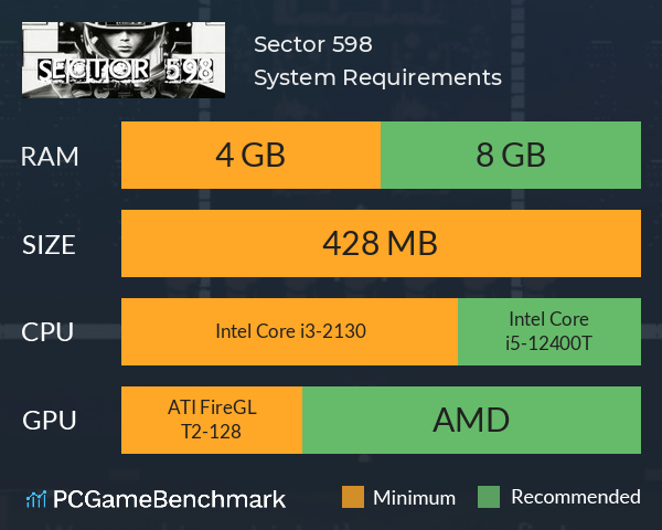 Sector 598 System Requirements PC Graph - Can I Run Sector 598