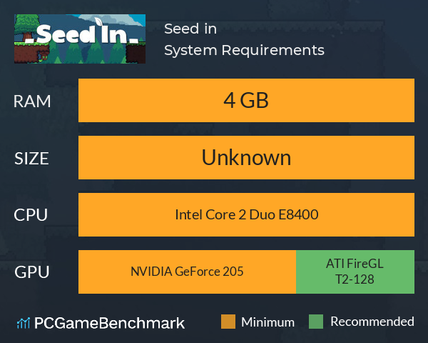 Seed in System Requirements PC Graph - Can I Run Seed in