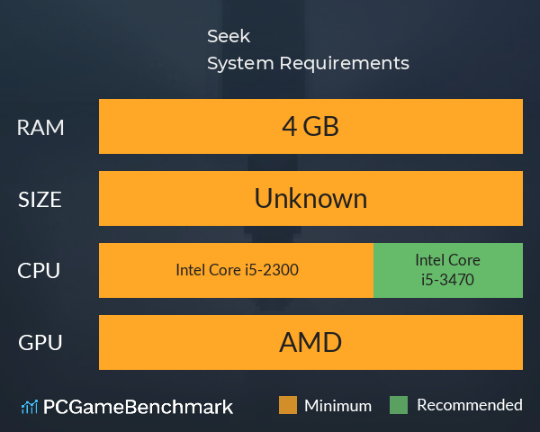 Seek System Requirements PC Graph - Can I Run Seek