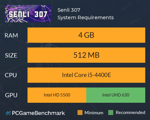 Senli 307 System Requirements PC Graph - Can I Run Senli 307