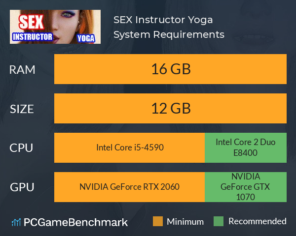 SEX Instructor Yoga System Requirements PC Graph - Can I Run SEX Instructor Yoga