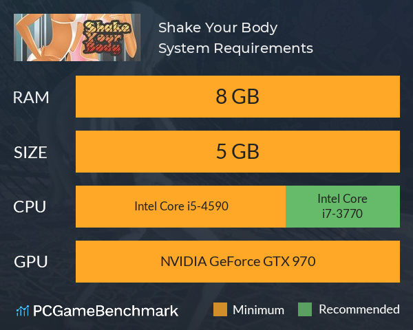 Shake Your Body System Requirements PC Graph - Can I Run Shake Your Body