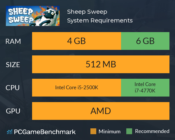 Sheep Sweep System Requirements PC Graph - Can I Run Sheep Sweep