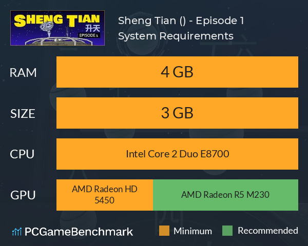 Sheng Tian (升天) - Episode 1 System Requirements PC Graph - Can I Run Sheng Tian (升天) - Episode 1