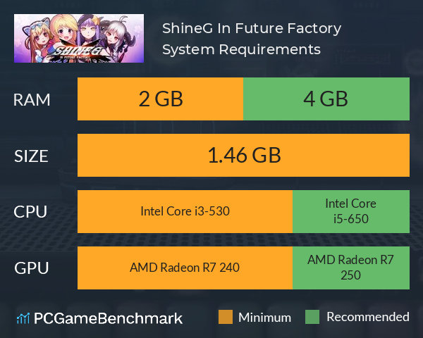 ShineG In Future Factory System Requirements PC Graph - Can I Run ShineG In Future Factory