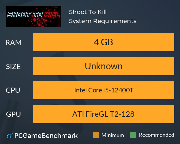 Shoot To Kill System Requirements PC Graph - Can I Run Shoot To Kill