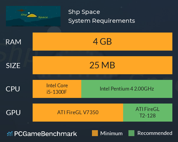 Shp Space System Requirements PC Graph - Can I Run Shp Space