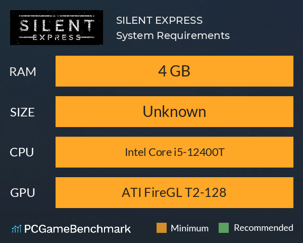 SILENT EXPRESS System Requirements PC Graph - Can I Run SILENT EXPRESS