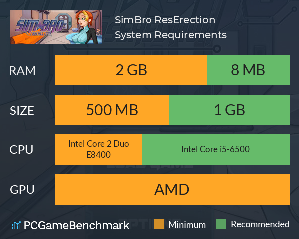 SimBro: ResErection System Requirements PC Graph - Can I Run SimBro: ResErection