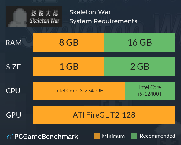 Skeleton War System Requirements PC Graph - Can I Run Skeleton War