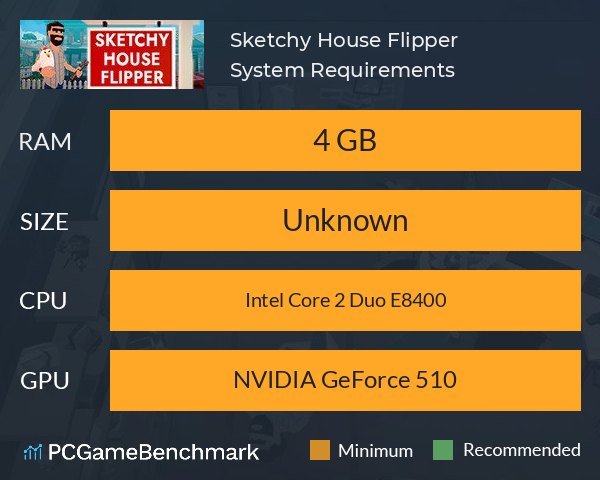 Sketchy House Flipper System Requirements PC Graph - Can I Run Sketchy House Flipper