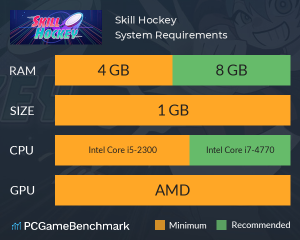 Skill Hockey System Requirements PC Graph - Can I Run Skill Hockey