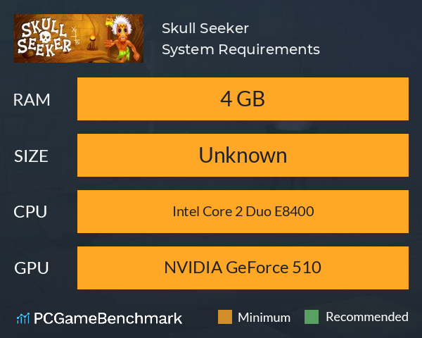 Skull Seeker System Requirements PC Graph - Can I Run Skull Seeker