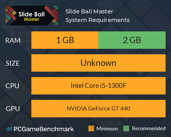 Slide Ball Master System Requirements PC Graph - Can I Run Slide Ball Master