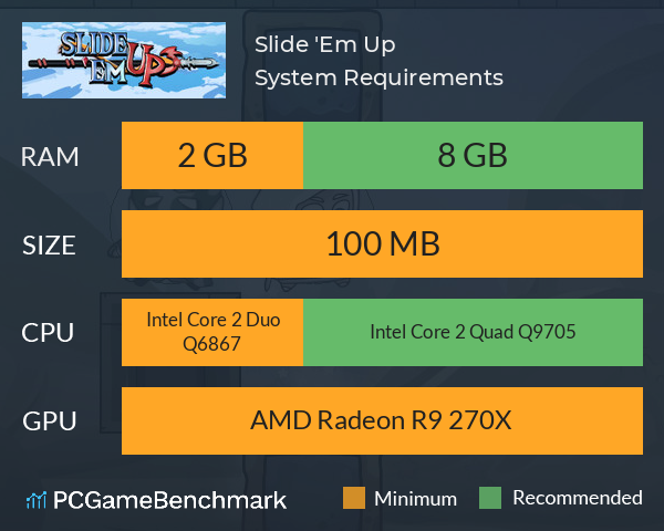 Slide 'Em Up System Requirements PC Graph - Can I Run Slide 'Em Up