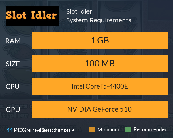 Slot Idler System Requirements PC Graph - Can I Run Slot Idler